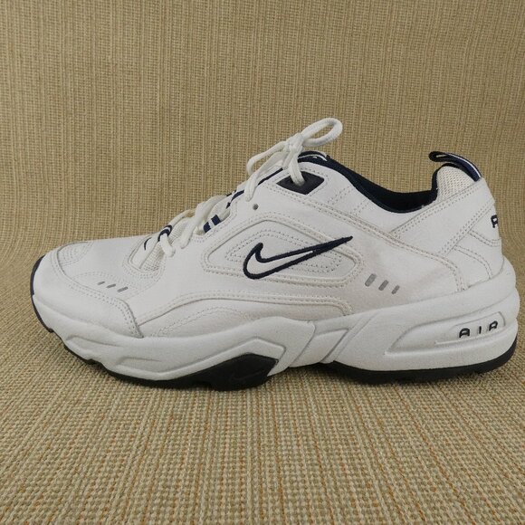 Nike Air Definition Sneakers Mens 11.5 White Leather Navy 308256-141 NEW main image 12
